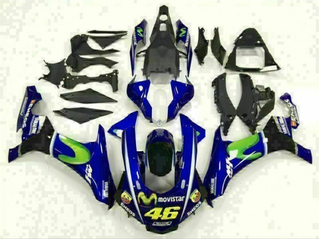 Custom 2015-2019 Blue Yamaha YZF R1 Motorcycle Fairing Kit