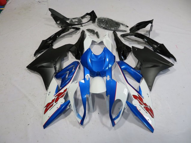 Custom 2015-2018 Blue White Black BMW S1000RR Motorbike Fairings