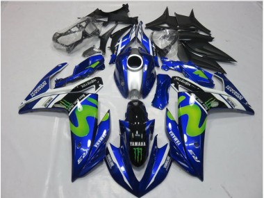 Aftermarket 2015-2022 Movistar Yamaha YZF R3 Motorcycle Replacement Fairings