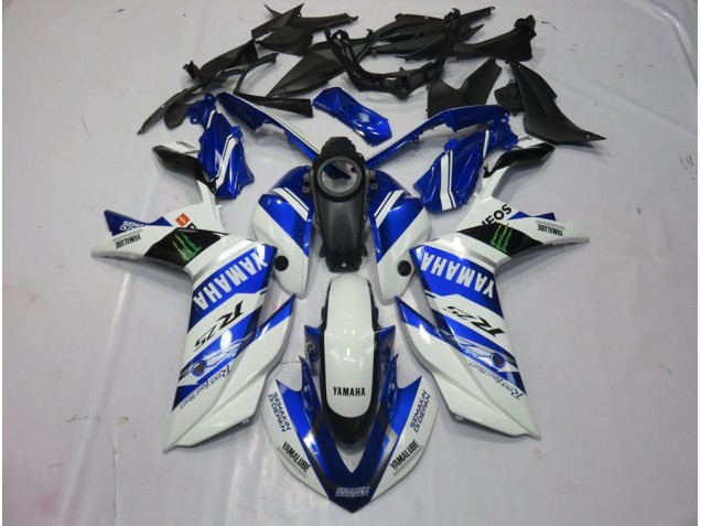 Aftermarket 2015-2022 White Monster Yamaha YZF R3 Replacement Fairings