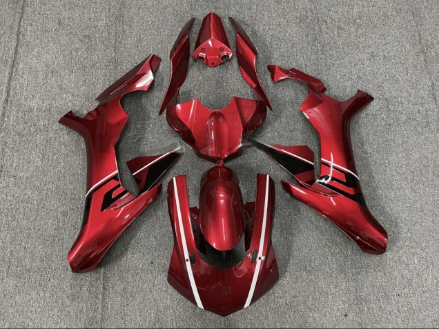 Custom 2015-2019 Red Black Yamaha YZF R1 Bike Fairings