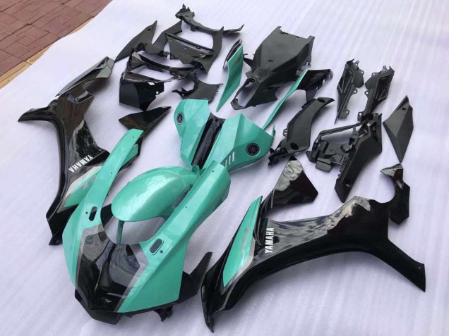 Custom 2015-2019 Black Blue Yamaha YZF R1 Bike Fairing Kit