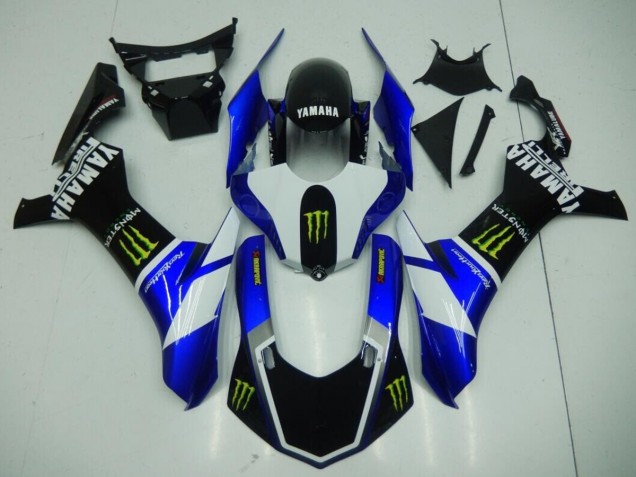 Aftermarket 2015-2019 Black Blue Monster Yamaha YZF R1 Moto Fairings