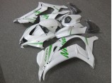 Custom 2016-2019 White Green Kawasaki ZX10R Motorcycle Fairing