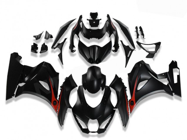 Custom 2017-2021 Black Red Suzuki GSXR 1000 Motor Bike Fairings