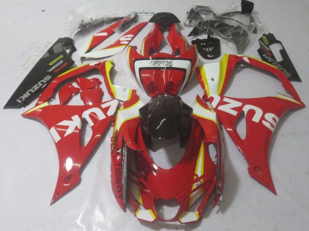 Custom 2017-2021 Red Suzuki GSXR 1000 Bike Fairing Kit