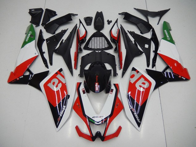 Aftermarket 2009-2015 Black Red Aprilia RSV4 Motorcyle Fairings