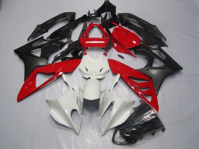 Custom 2009-2014 White Red Black BMW S1000RR Motorcycle Bodywork