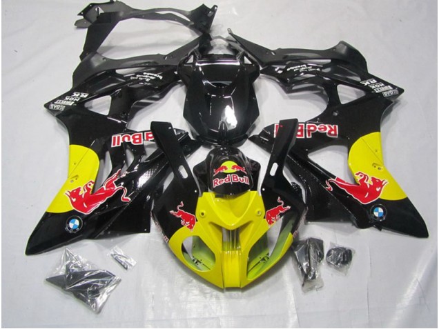 Custom 2009-2014 Yellow Black RedBull BMW S1000RR Motorbike Fairing Kits