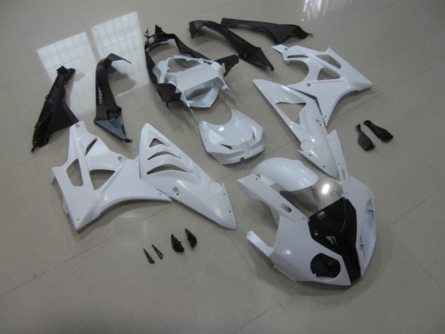 Custom 2009-2014 White BMW S1000RR Motorbike Fairings