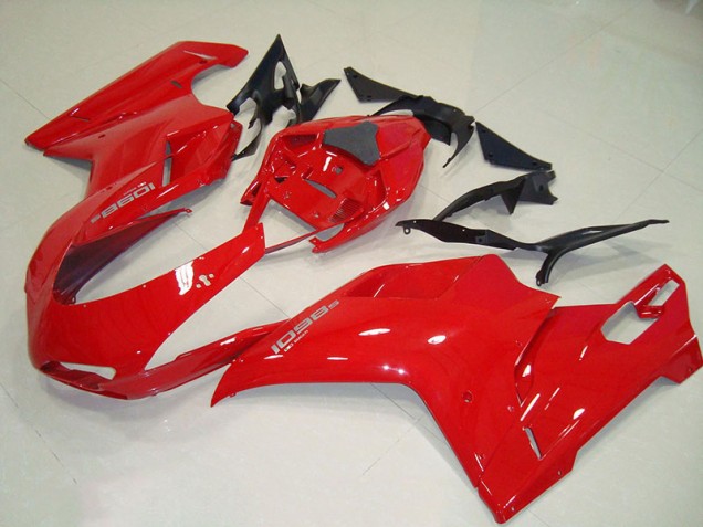 Aftermarket 2007-2014 Red Ducati 1098 Motorcycle Fairing Kits