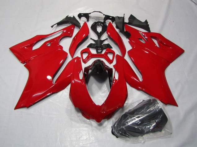 Custom 2011-2014 Red Ducati 1199 Bike Fairings