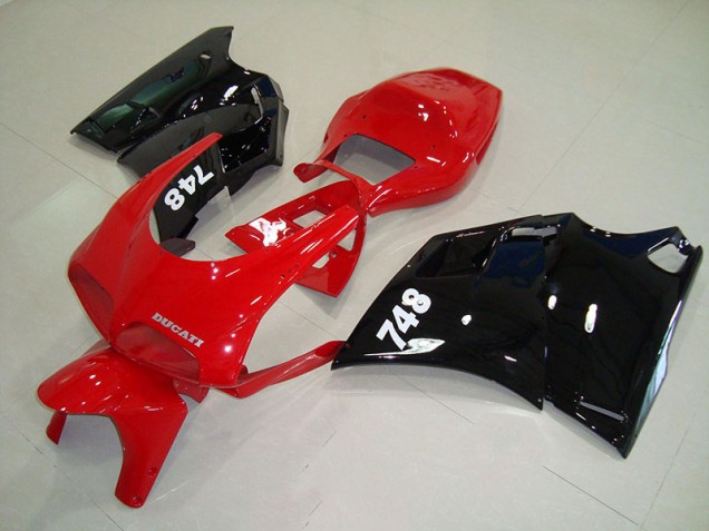 Custom 1993-2005 Red Black Ducati 748 916 996 996S Motorbike Fairing Kits