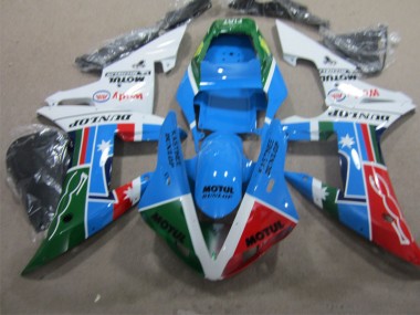 Custom 2004-2005 Blue Red Green Motul Honda CBR1000RR Replacement Fairings