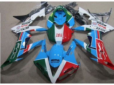 Custom 2004-2005 Blue Red Green Motul Honda CBR1000RR Motorcycle Fairing