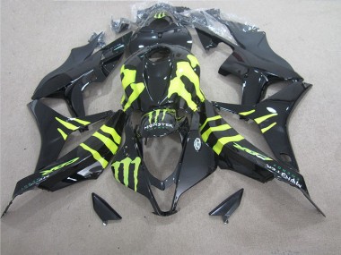 Custom 2004-2005 Black Green Monster Honda CBR1000RR Bike Fairings