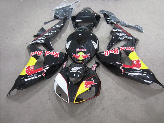 Aftermarket 2006-2007 Black Red Bull Honda CBR1000RR Bike Fairings