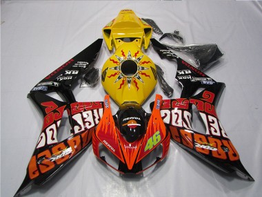 Custom 2006-2007 Repsol 46 Honda CBR1000RR Motorbike Fairing Kits