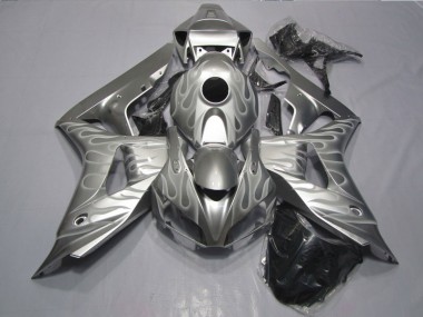 Custom 2006-2007 Silver Flame Honda CBR1000RR Bike Fairings