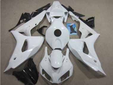 Custom 2006-2007 White Honda CBR1000RR Motorcycle Fairings Kits