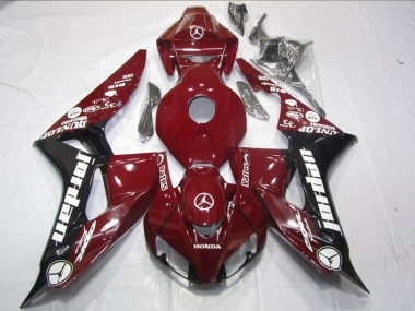 Custom 2006-2007 Red Yates Honda CBR1000RR Moto Fairings