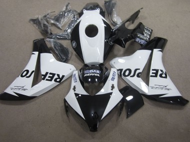 Custom 2008-2011 White Black Repsol Honda CBR1000RR Motorcyle Fairings