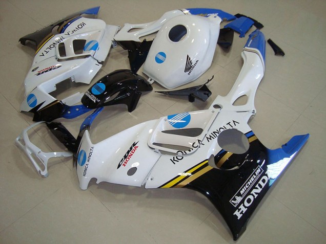 Aftermarket 1995-1998 White Blue Konica Minolta Honda CBR600 F3 Motorcycle Fairings Kit