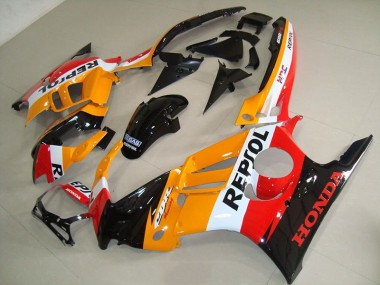 Aftermarket 1995-1998 Orange Black Repsol Honda CBR600 F3 Motorbike Fairings