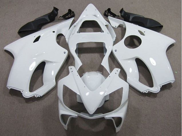 Custom 2001-2003 White Honda CBR600 F4i Motorcycle Fairings Kit