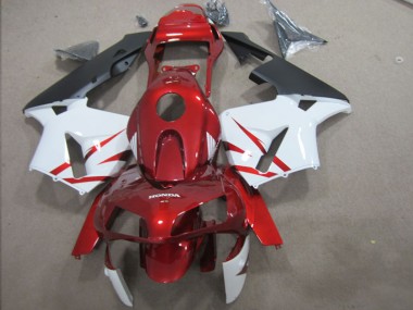 Aftermarket 2003-2004 Red White Honda CBR600RR Motorcycle Fairing Kit