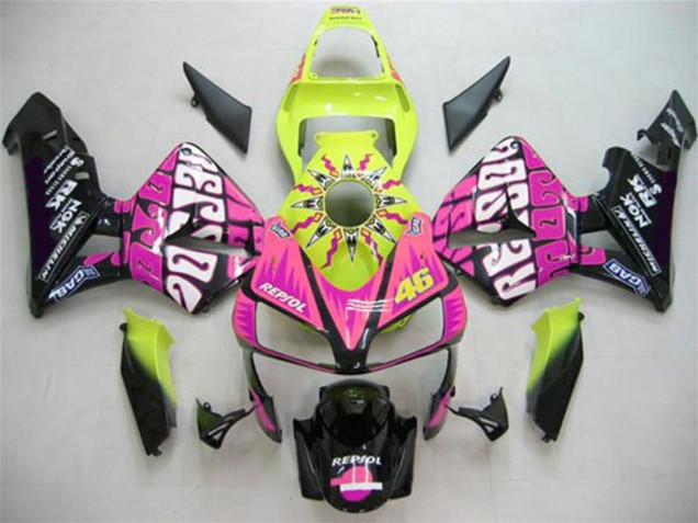 Custom 2003-2004 Valentino Rossi Honda CBR600RR Motorbike Fairing Kits