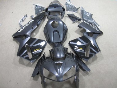 Custom 2005-2006 Black Honda CBR600RR Motorcycle Fairings