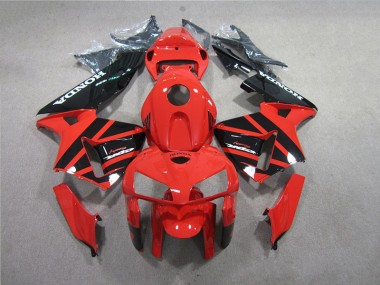 Custom 2005-2006 Red Black Honda CBR600RR Motorcycle Replacement Fairings