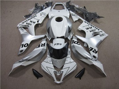 Custom 2007-2008 Silver Repsol Honda CBR600RR Bike Fairings