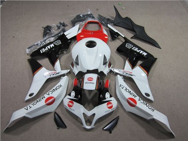 Custom 2007-2008 Red White Black Konica Minolta MAPEI Honda CBR600RR Motorcycle Bodywork