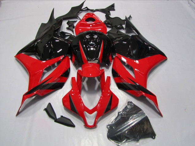 Custom 2009-2012 Red Black Honda CBR600RR Motorbike Fairings