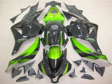 Aftermarket 2009-2012 Black Green Honda CBR600RR Motorbike Fairing