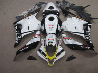 Custom 2009-2012 White Black DENSO RIZOMA Honda CBR600RR Motorcycle Fairing Kits