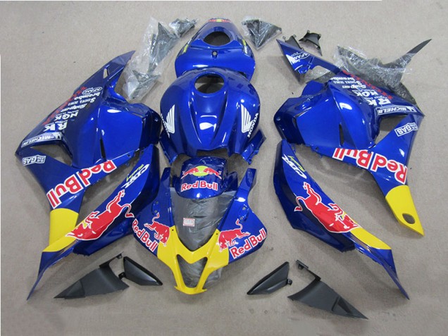 Custom 2009-2012 Blue Red Bull Honda CBR600RR Motor Bike Fairings