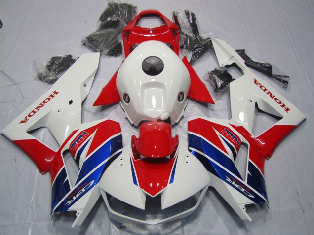 Custom 2013-2021 Red White Blue HRC Honda CBR600RR Motorcycle Fairing Kits