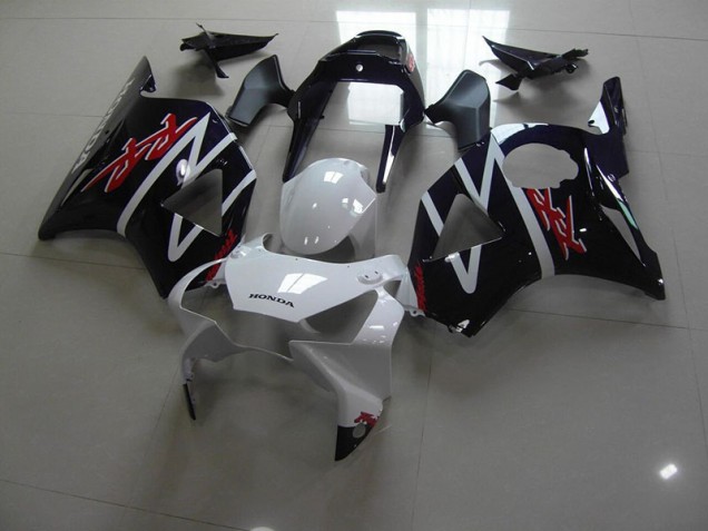 Custom 2002-2003 Black White Honda CBR900RR 954 Motor Bike Fairings