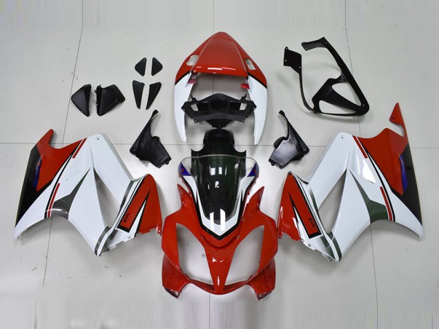 Aftermarket 2002-2013 White Red Honda VFR800 Motorcycle Replacement Fairings