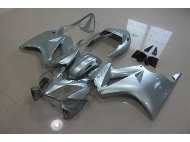 Aftermarket 2002-2013 Silver Honda VFR800 Motorcycle Fairing Kit