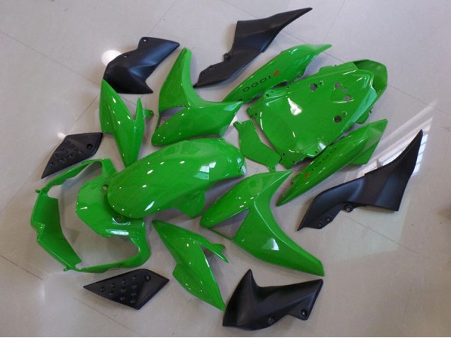 Custom 2007-2009 Green Kawasaki Z1000 Motorbike Fairing Kits