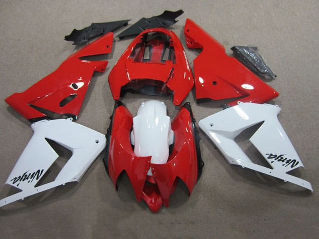 Custom 2003-2005 Red White Ninja Kawasaki ZX10R Motorcycle Bodywork