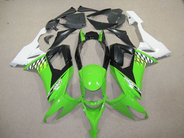 Aftermarket 2008-2010 Black Green Ninja Kawasaki ZX10R Bike Fairings