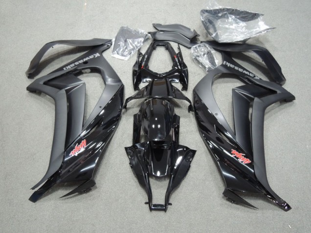 Custom 2011-2015 Black Red Ninja Kawasaki ZX10R Motorcyle Fairings