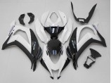 Custom 2016-2019 White Black Kawasaki ZX10R Motorcycle Fairing