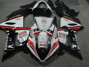 Custom 2005-2006 White Black Rizoma Playboy Kawasaki ZX6R Bike Fairings