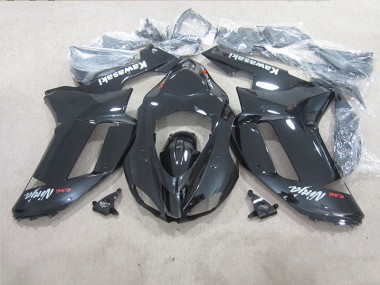 Custom 2007-2008 Black Ninja 636 Kawasaki ZX6R Moto Fairings